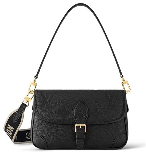 bolso diane - negro - material : monogram - mujer - louis vuitton|louis vuitton diane monogram strap.